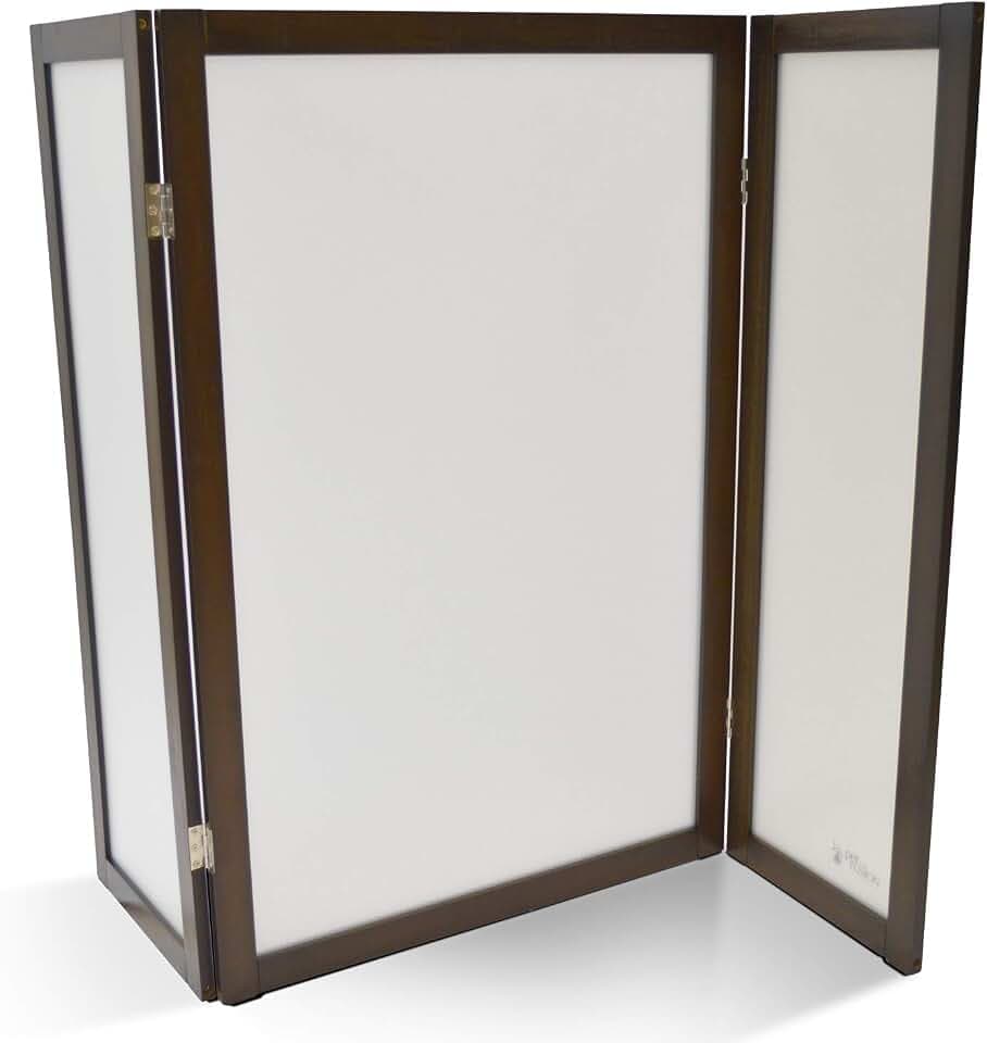 PetFusion Privacy Screen Cat Litter Box Furniture, 48"L x 0.6"W x 36"H, Walnut Brown