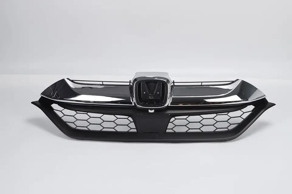 For Honda CRV CR-V 2017-2019 Black Front Bumper Lower Grille Chrome Grill