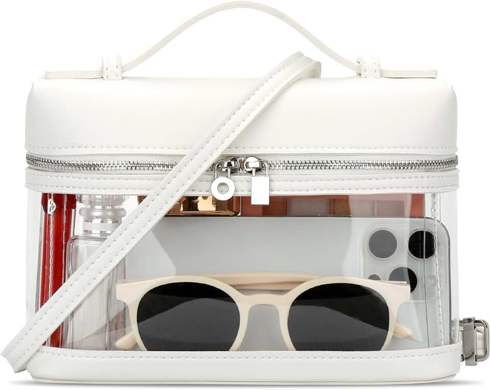 KKXIU Clear Crossbody Bags for Women Purses for Concerts Sports