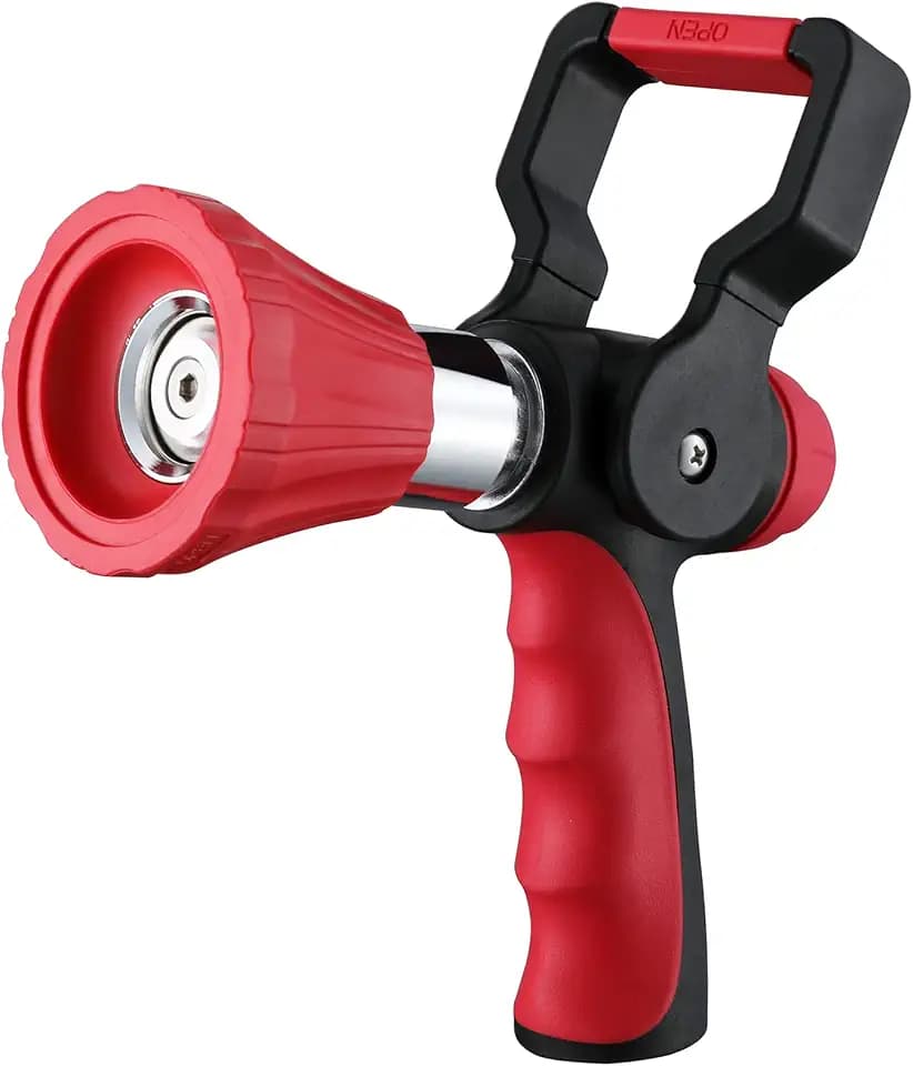 FANHAO High Pressure Fireman's Spray Nozzle, Heavy Duty Metal Hose Nozzle