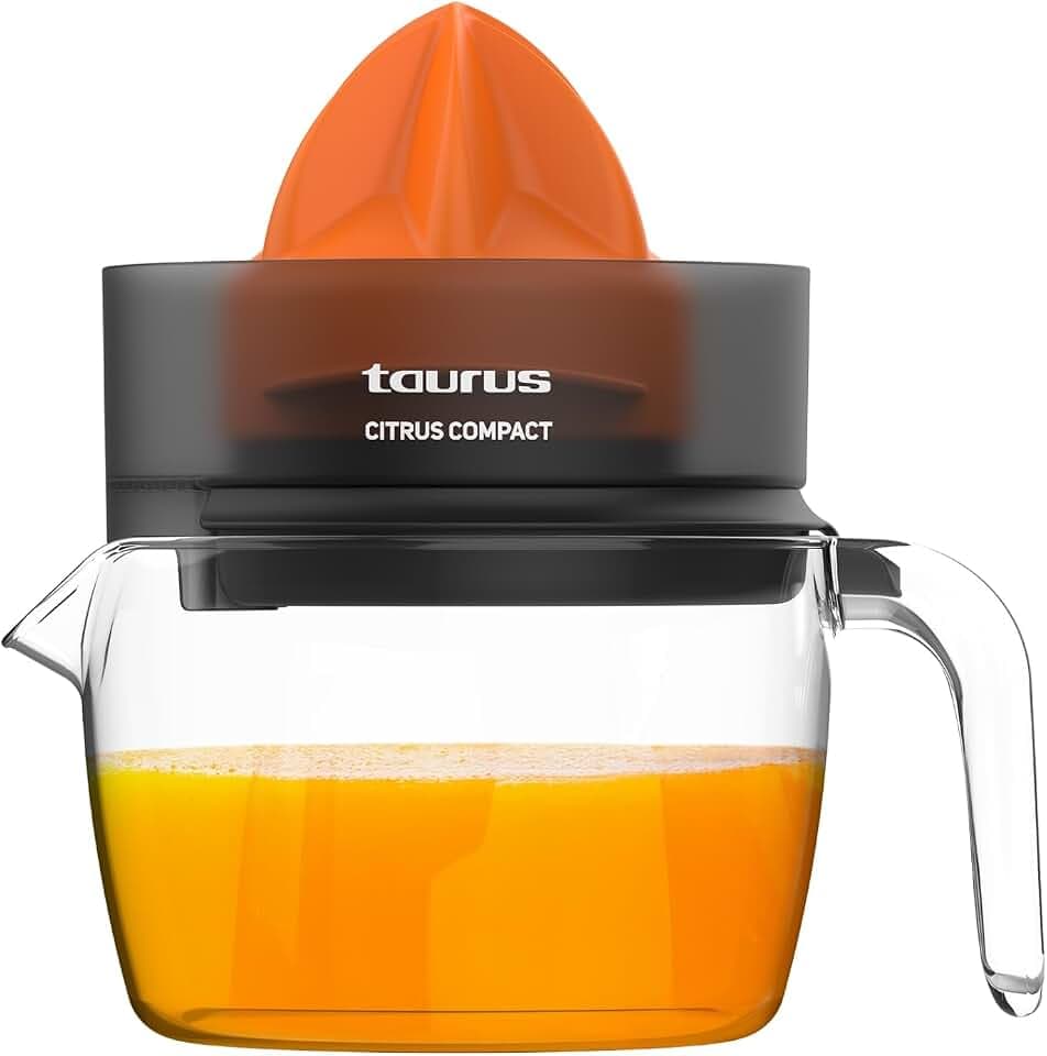 Taurus – Citrus Compact Zitruspresse, 800 ml, Doppeldrehung, BPA-frei