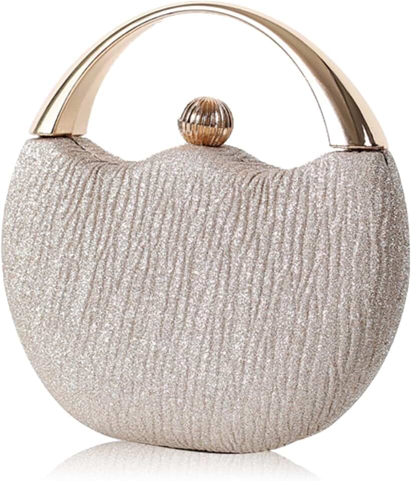 CORIOS Women Evening Bag Glitter Clutch Bag Bridal Wedding Purse Sparkly Handbag