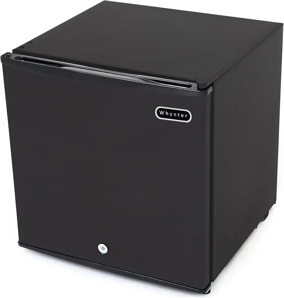 Whynter Upright Small Freezer Mini Freezer with Lock for Bedrooms, Dorms, Garages, Offices CUF-110B, Black Energy Star, 1.1 Cu Ft