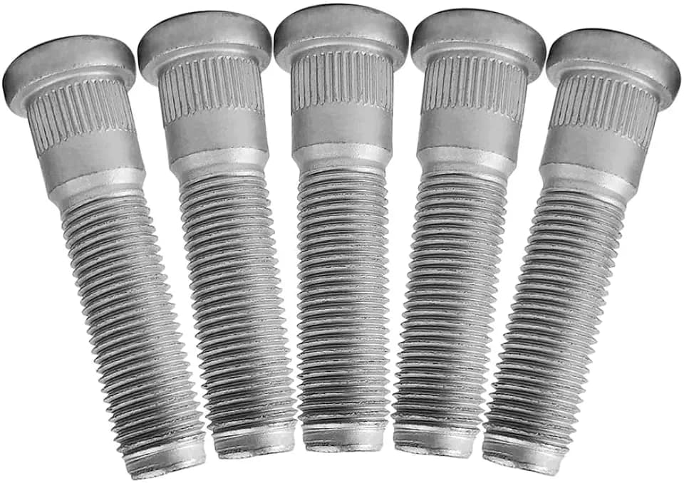 5PCS Wheel Studs M14x1.50 Lug Stud 65mm Bolt Compatible with 2011-2023 Jeep Wrangler Grand Cherokee Gladiator Dodge Durango Ram 2500 Ram 3500 &More