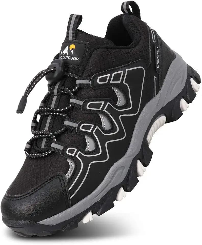 UOVO Boys Shoes Boys Sneakers Boys Tennis Running Shoes Waterproof Hiking Shoes Kids Athletic Outdoor Sneakers Slip Resistant(Little/Big Boys)
