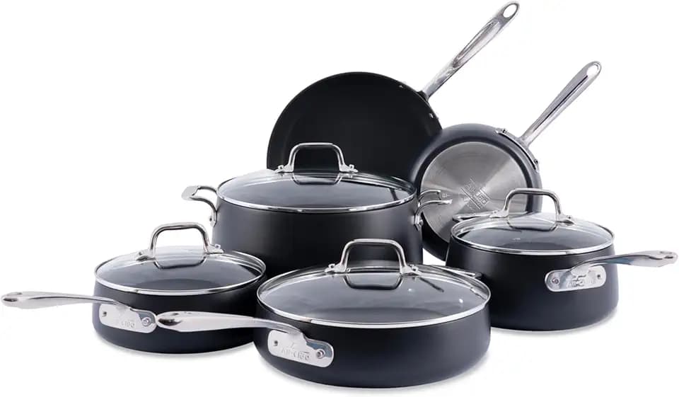 All-Clad HA1® Expert Nonstick, 10-Piece Pots & Pans Set, Induction Ready