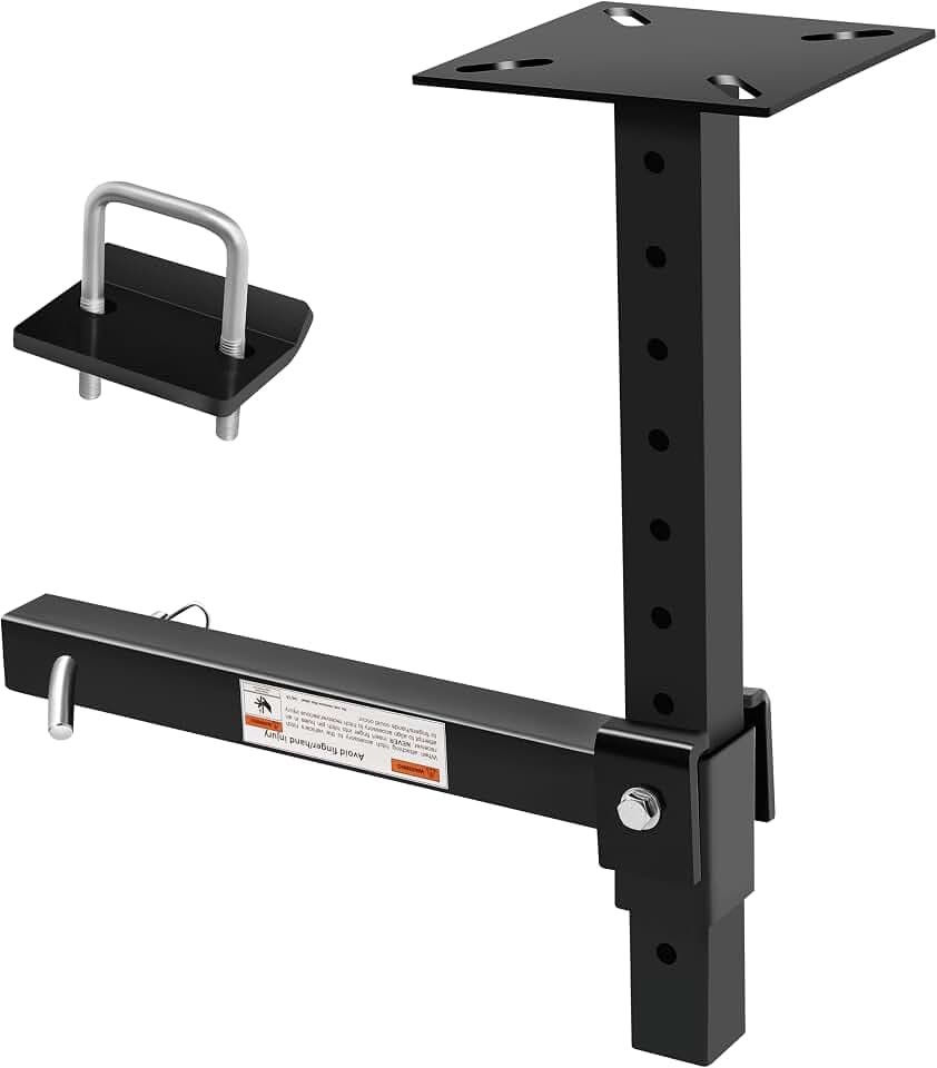 Hitch Mount Vise Plate, Adjustable Height Vise Holder for 2-Inch Receiver
