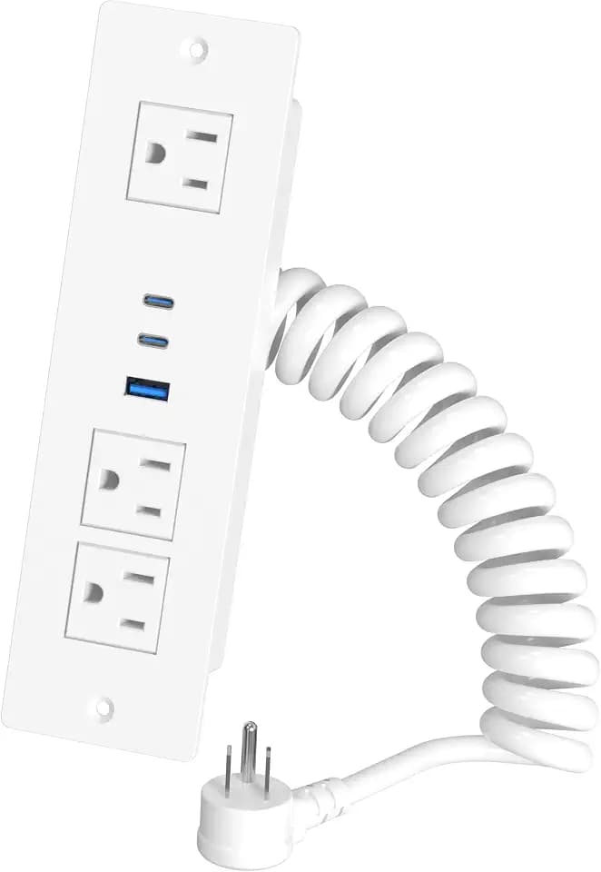 Drawer Outlet Kit with 65W USB C Fast Charging Station