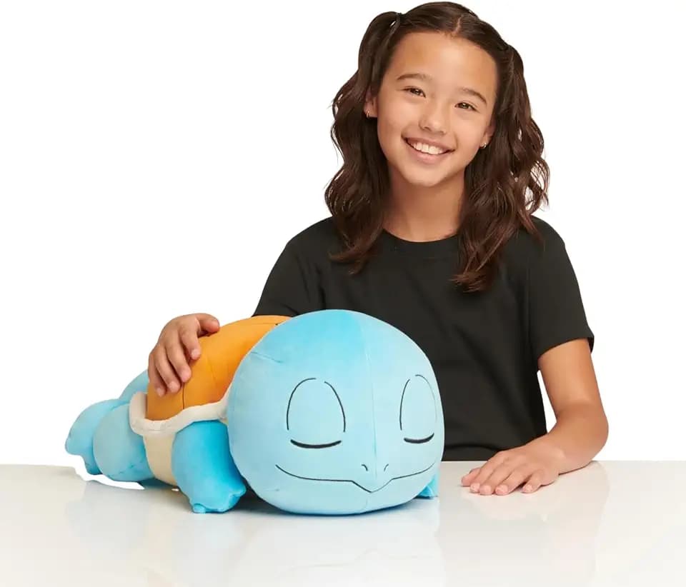 Pokemon Squirtle Sleeping Plush - 18-Inch Premium Plush in Sleeping Pose
