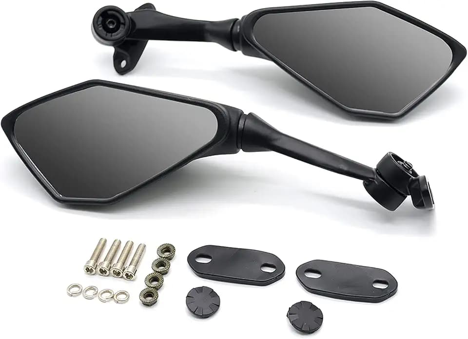 Mamiko Motorcycle Rear View Mirrors Compatible with Kawasaki 2018-2021 Ninja 400/2011-2018 Ninja 250 ZX 6R 636 650 300R EX300 ABS Rear Mirror Replacement