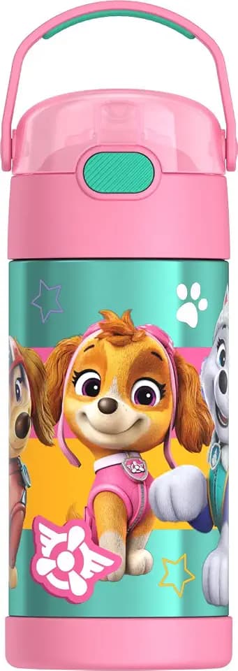 THERMOS FUNTAINER Water Bottle with Straw, 12oz, Paw Patrol Girl