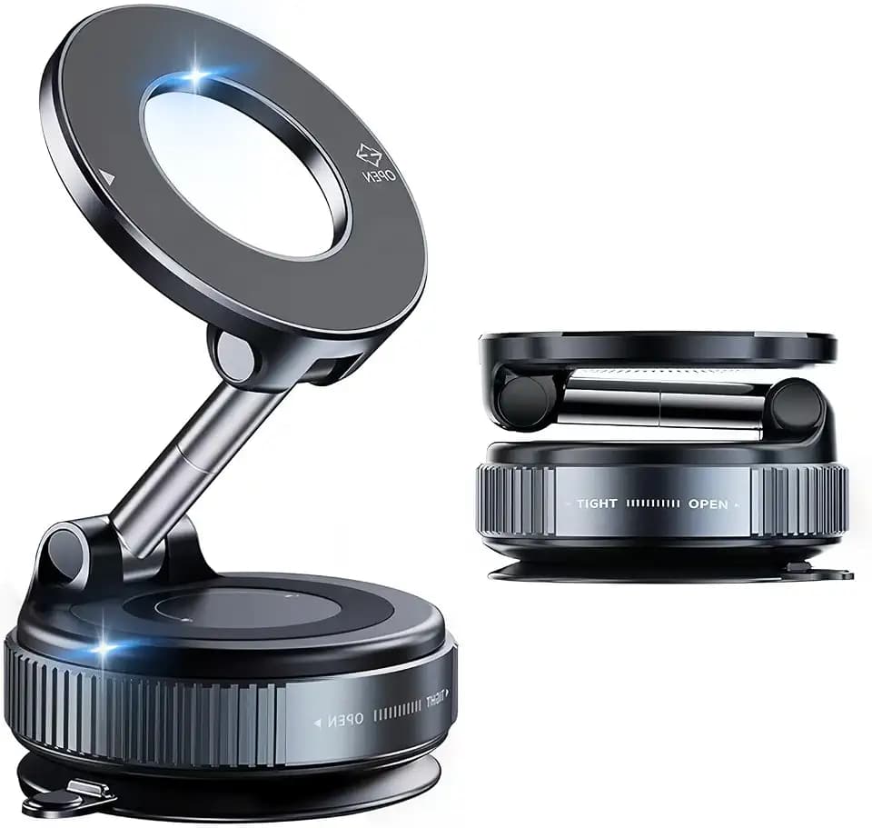 YAOKEEP Magnetic Car Phone Holder for MagSafe, Vacuum Magnetic Phone Mount