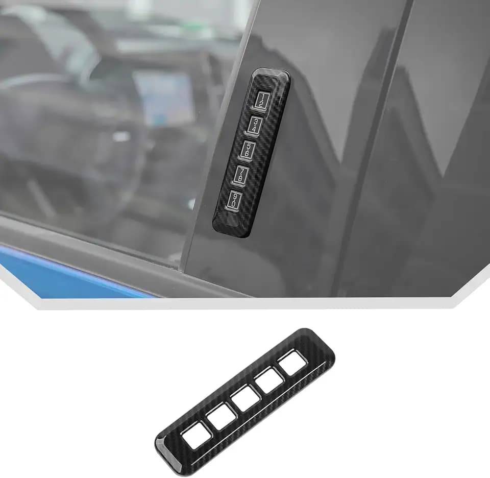 JeCar Carbon Fiber Door Password Code Lock Cover Trim for Ford F150 2015-2023