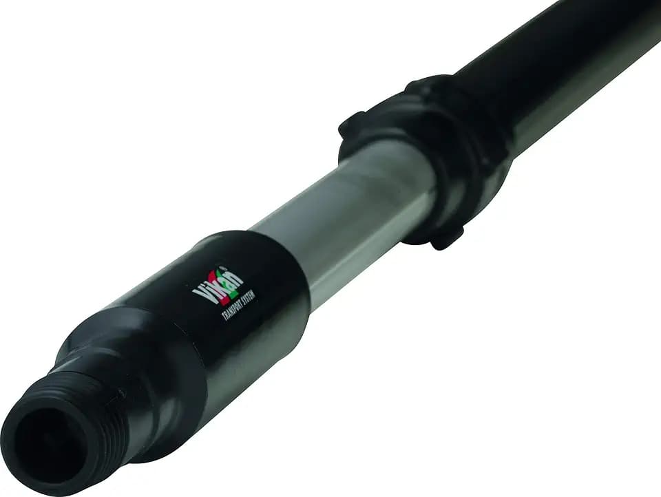 Vikan ergonomischer Aluminium-Teleskopstiel mit Wasserdurchlauf 1 m bis 1,6 m