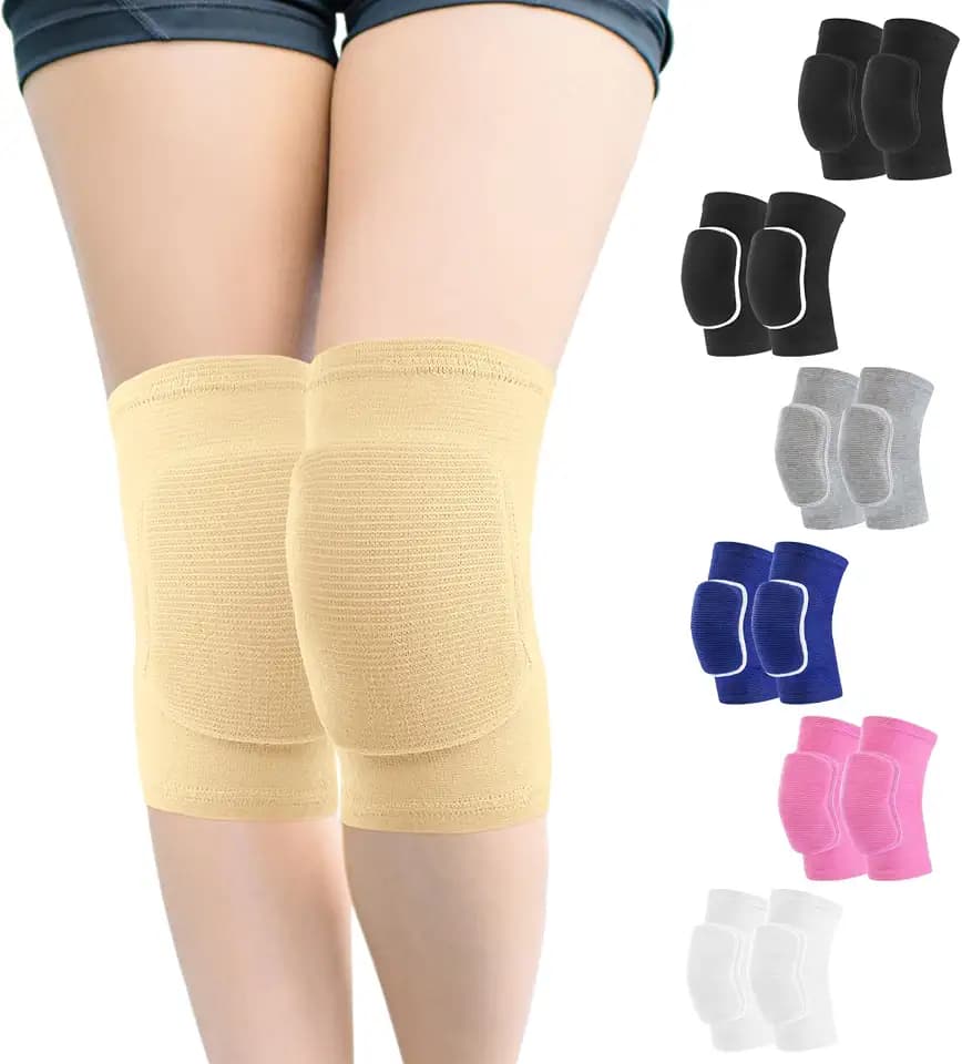 HISFFOG Volleyball Knee Pads for Women, Men, Youth, Girls, Kids, Knee brace for Volleyball Basketball Football Dance Yoga Tennis Running Cycling Workout Climbing Wrestling