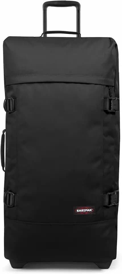 Eastpak Tranverz L Koffer 121L (79 x 40 x 33 cm), großer Reisekoffer mit Rollen, Robustes Gepäck mit 2 Fächern, Teleskopgriff & TSA-Schloss - Black