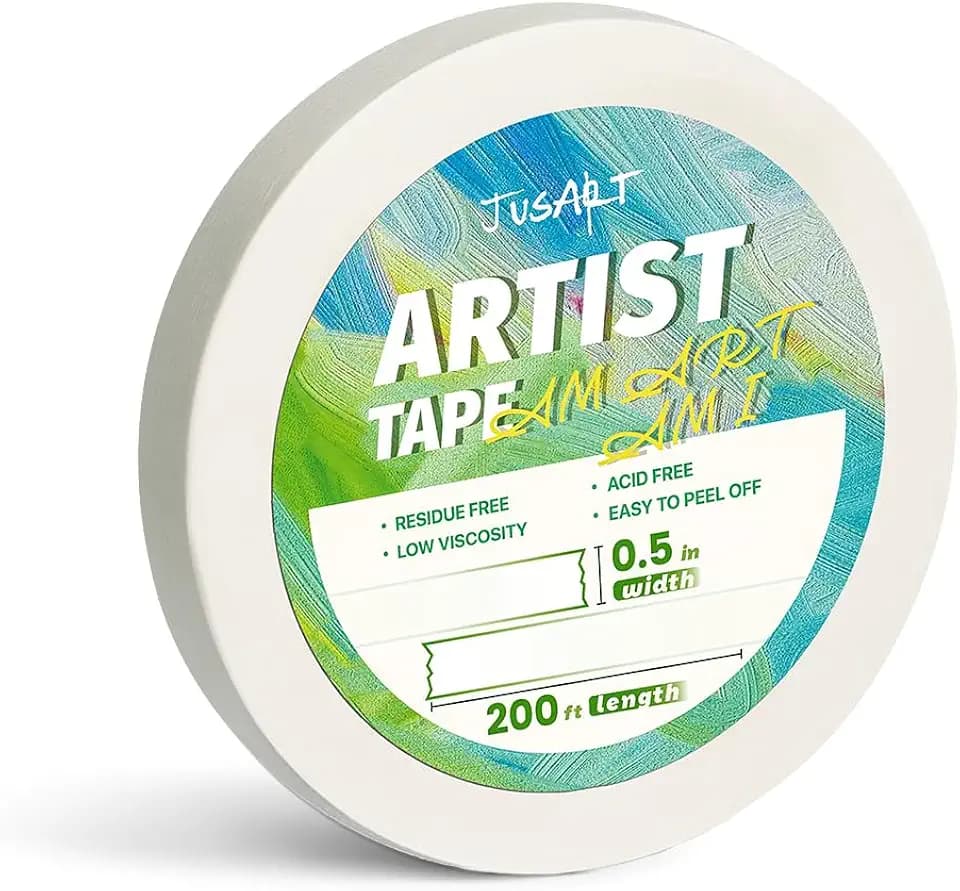 Artist Tape for Watercolor Paper, 1/2 inch Wide 200FT Long