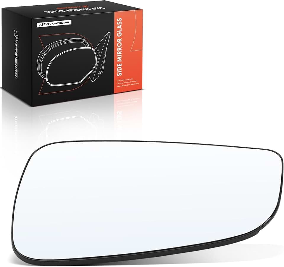 A-Premium Left Driver Side Heated Power Mirror Glass Compatible with Audi
