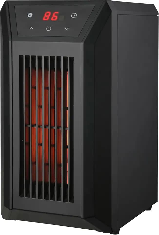 Comfort Glow Space Heater, Portable Quartz Heater with Remote - QDE1250