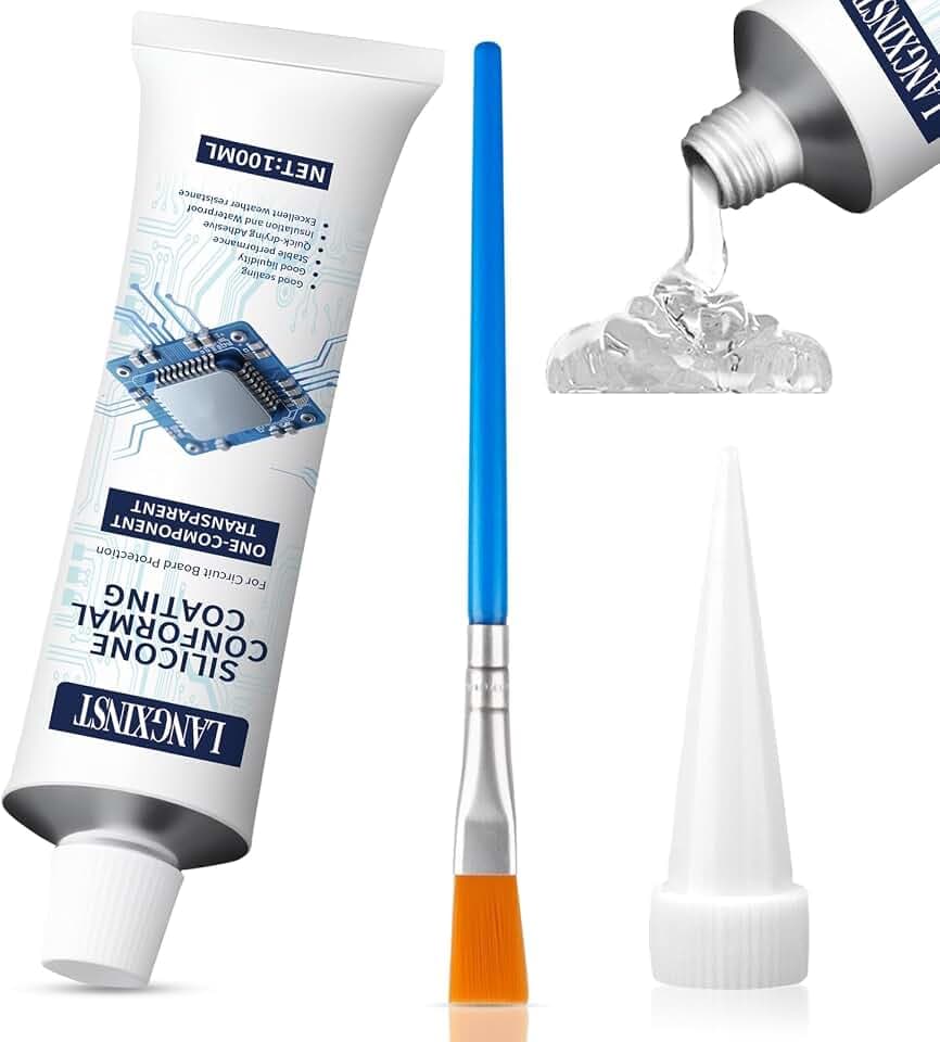 100ml Conformal Coating for Electronics, Clear Silicone PCB Sealant