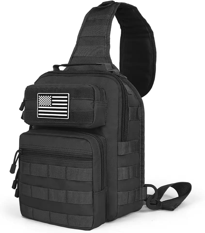 Concealed Carry Sling Bag for Men – Tactical Crossbody CCW Bag with Quick-Access Holster Compartment, Water-Resistant EDC Shoulder Bag for Travel, Hiking & Everyday Carry
