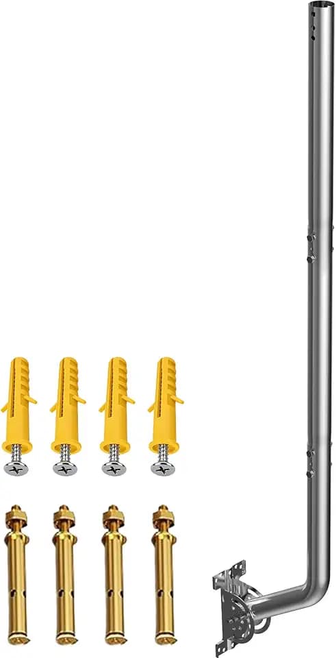 40"Adjustable Antenna Pole Mount,430 Stainless Steel Mounting Pole