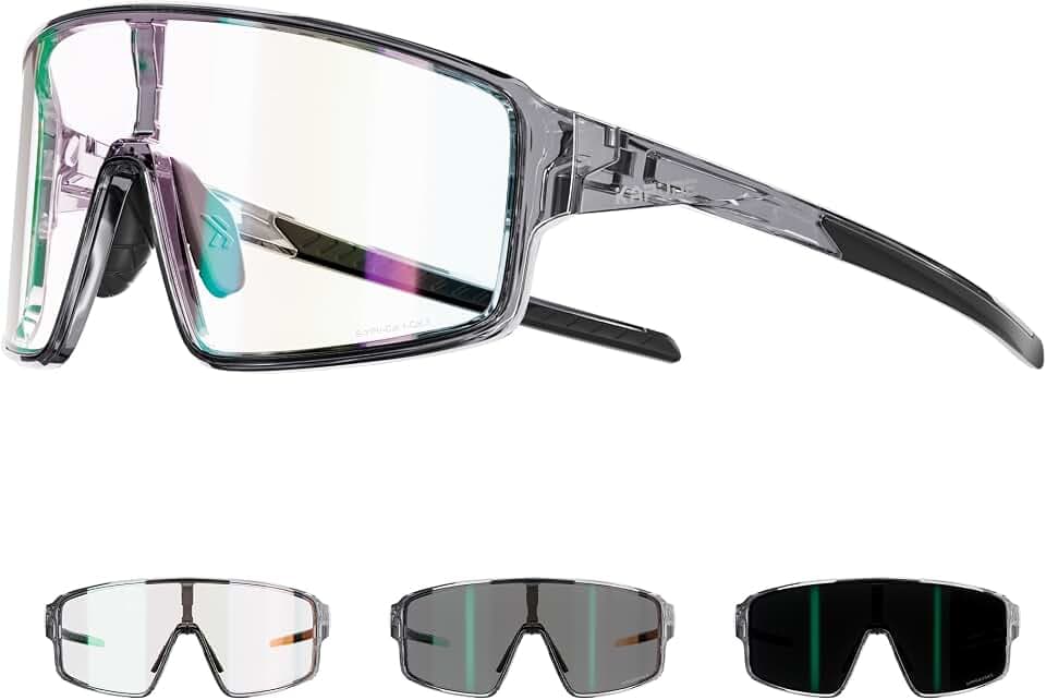 KAPVOE K473 Fahrradbrille UV400 Sportbrille für Damen und Herren