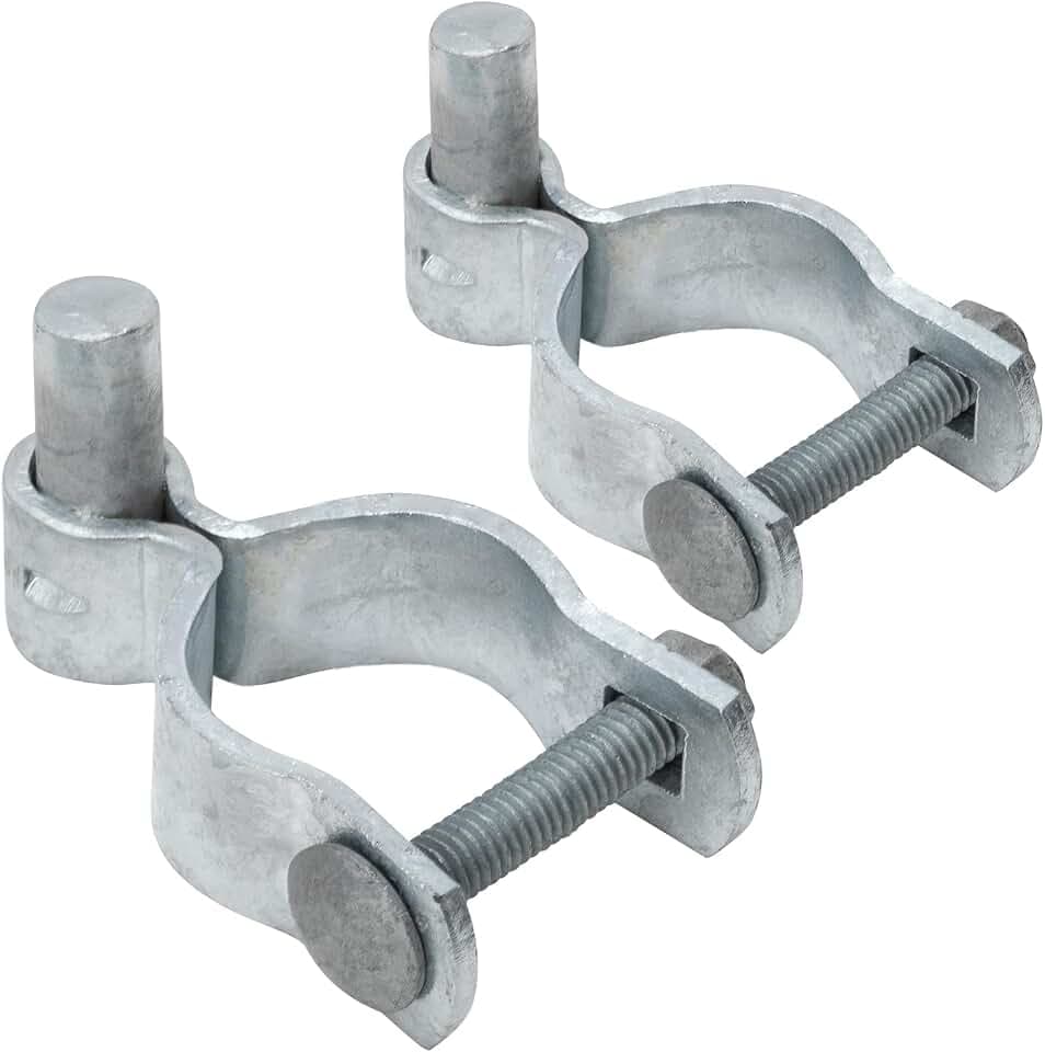 VIVIDA 2-7/8" Chain Link Fence Gate Hinge, Male Gate Post Hinge, 2 PCS