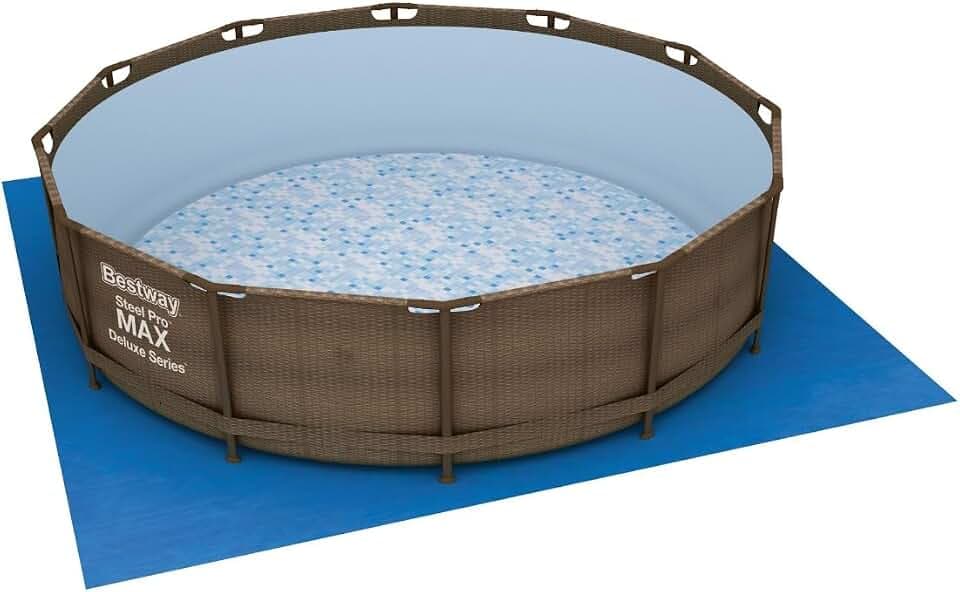 Bestway PE-Bodenplane 396 x 396 cm, blau, quadratisch