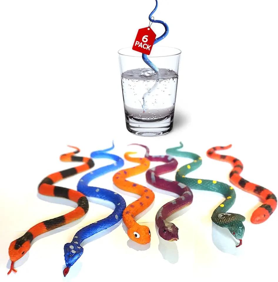 Color Changing Snake Toys, 6 Pack Stretchy Sensory Fidgets for Kids