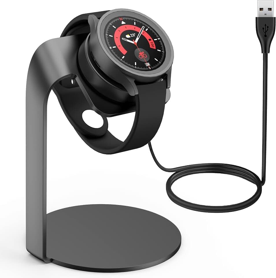 Samsung Galaxy Watch Charger Stand - Compatible with Galaxy Watch 5, 4, 3 & Active 2