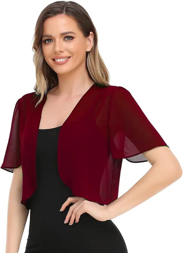 Yetoun Women Bolero Shrug Lightweight Cropped Cardigans