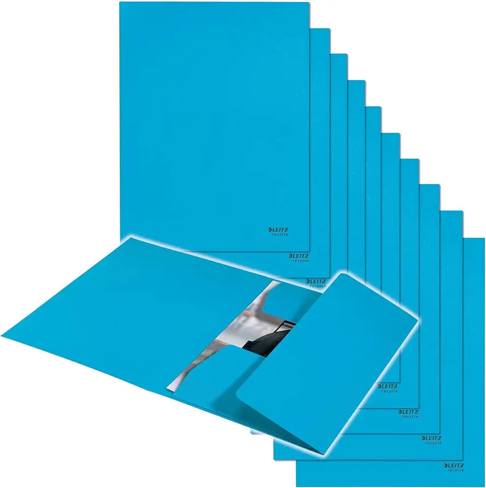 Leitz Recycle Jurismappe A4, 10er Pack, Für 250 Blatt, Kunststoff-Ordner