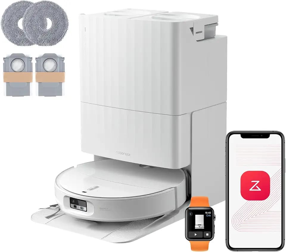 roborock Qrevo Edge 2 Set Saugroboter mit Wischfunktion&Hebarem Wischmopp