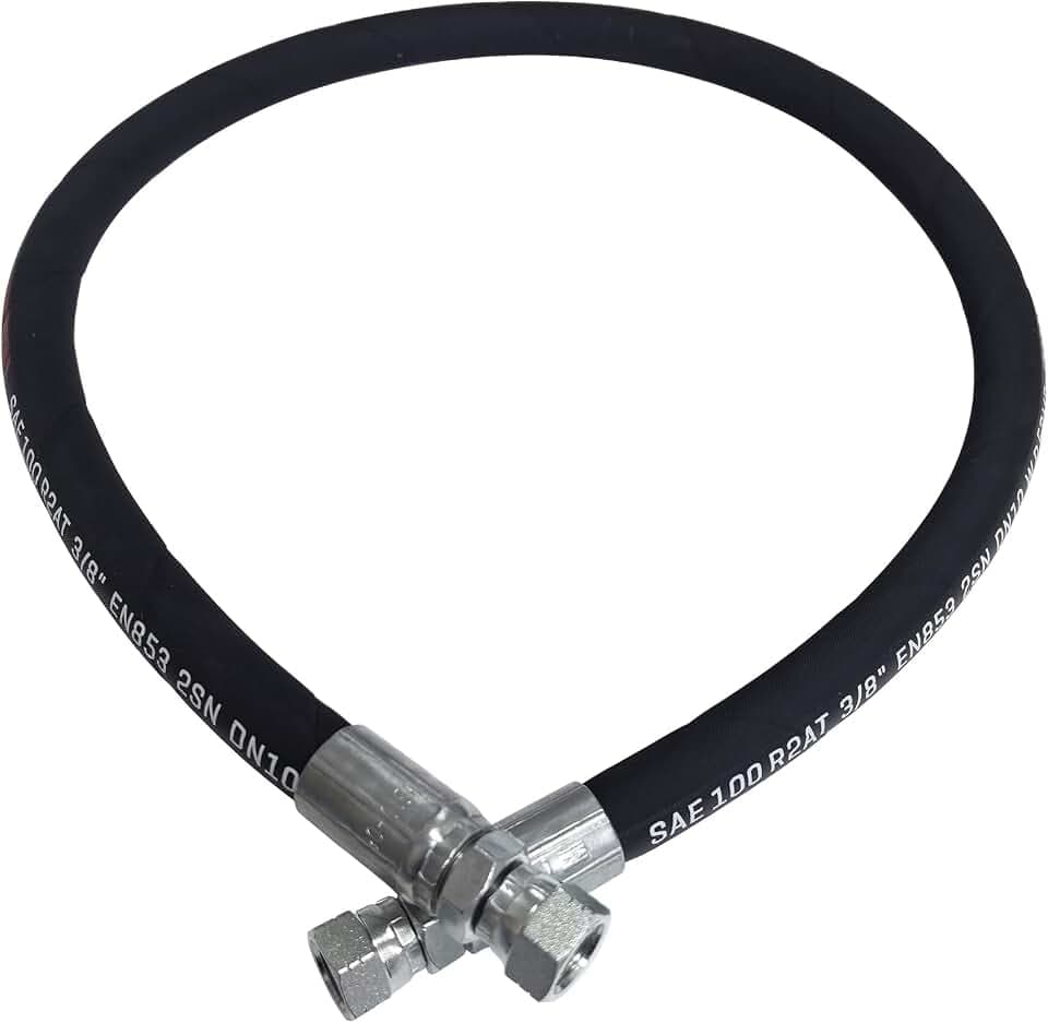 3/8 Hydraulic Hose with 3/8inch JIC 37° Female Hydraulic Hose Fittings 2 Ends (18inch)