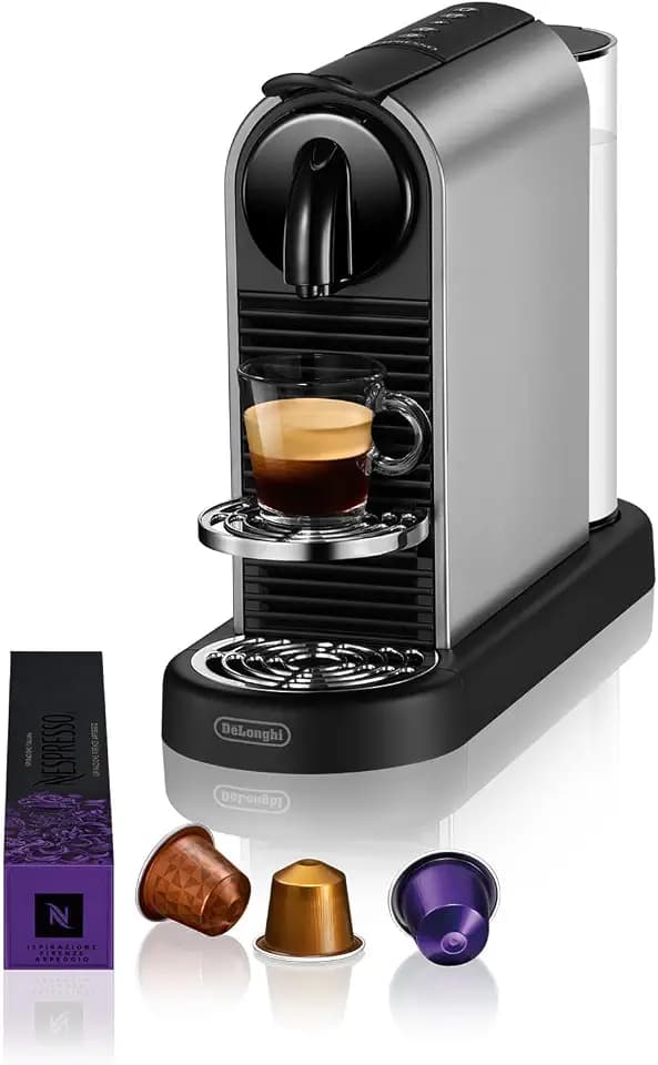 NESPRESSO DE’LONGHI CitiZ Platinum Titan Original Kapselmaschine EN220.T