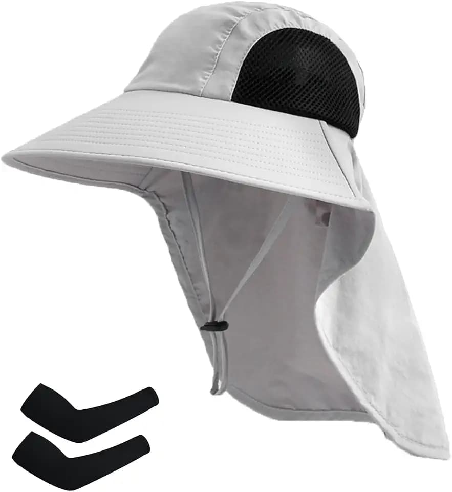Sun Hat for Men Women with Neck Flap,UPF 50+ UV Protection Fishing Hat