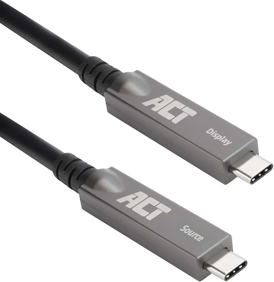 ACT USB C Active Optical Cable (AOC) 10m, 10Gbps, USB C Glasfaser – AK4330