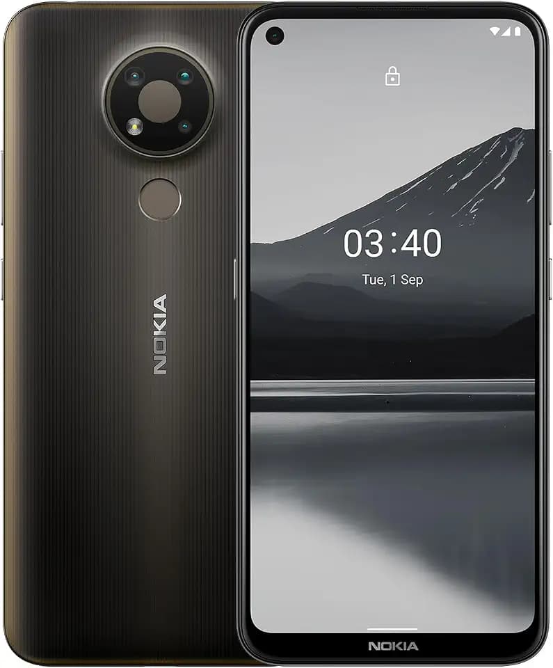Nokia 3.4 | Android 10 | Unlocked Smartphone | 2-Day Battery | US Version | 3/64GB | 6.39-Inch Screen | Triple Camera | Charcoal