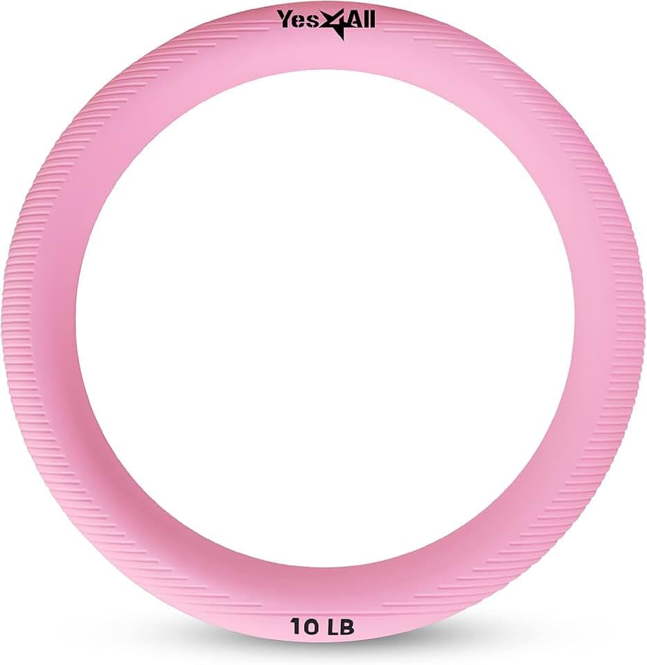 Yes4All One-for-All Power Ring 4,5 kg/All-in-One Gewichtsring Gewichteter Kreis Kugelhantel für Yoga Übung Home Fitness Aerobic Core Training Rutschfest Geruchlos Premium Kern Schöne Kurve