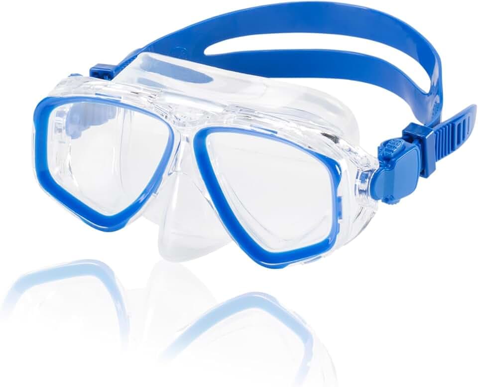 Speedo Junior Adventure 430 Tauchmaske für Unisex Kinder, Blau, One Size