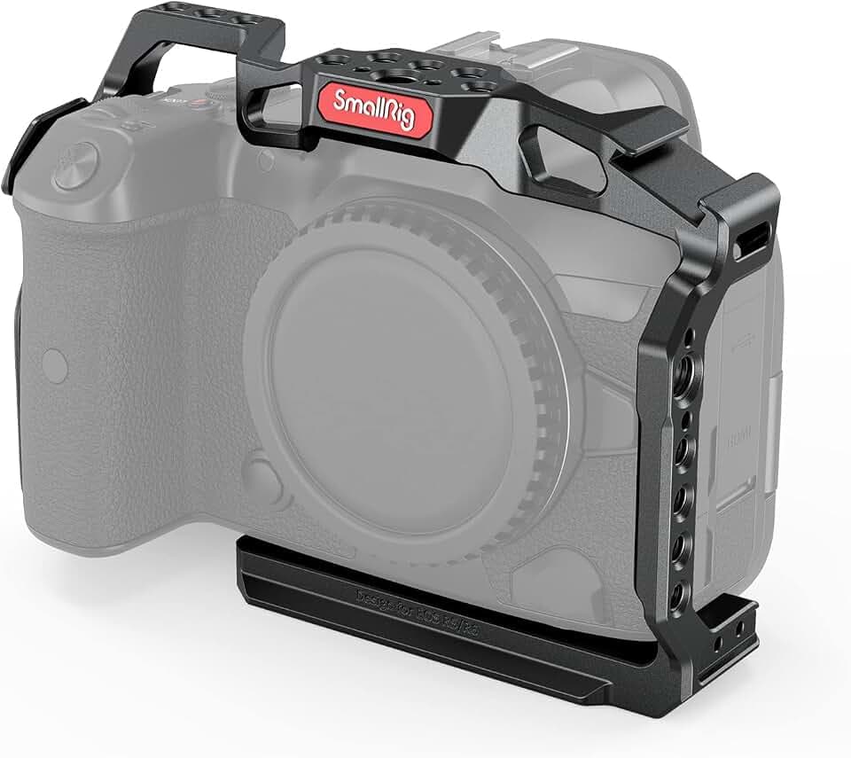 SmallRig Camera Cage for Canon R5 / R6, with Quick Release Plate for Arca
