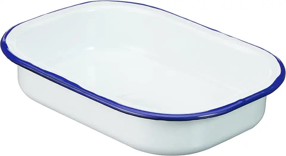 Krüger Emaille Auflaufform Husum 21 cm | Backform 1,0 L für 1–2 Personen