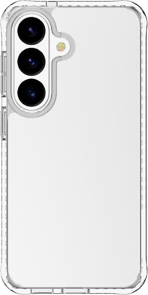 cellularline Handyhülle Ultra Strong für Galaxy S26 mit verstärktem Anti-Schock-Rand, integrierten Luftkammern, antibakterieller Formel, recyceltem Material, Transparent