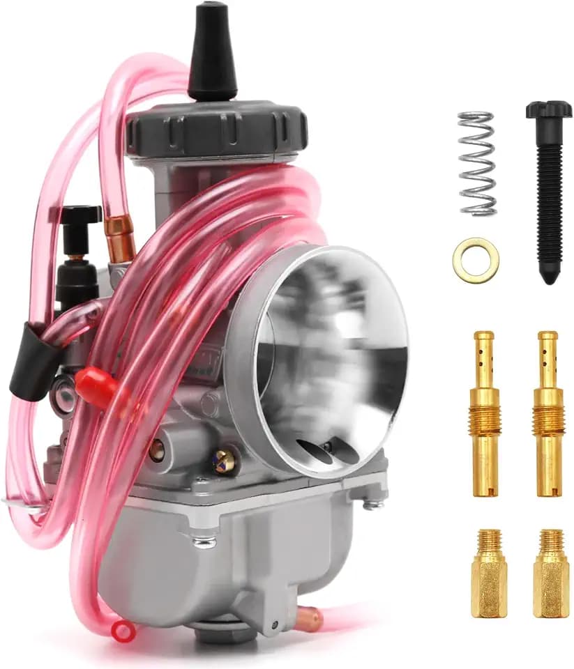 PWK 38mm Carburetor Motorcycle Racing Carb Universal For 350cc to 450cc Pit Dirt Bike Motocross Enduro On/Off Road ATV Quad Scooter (38mm)