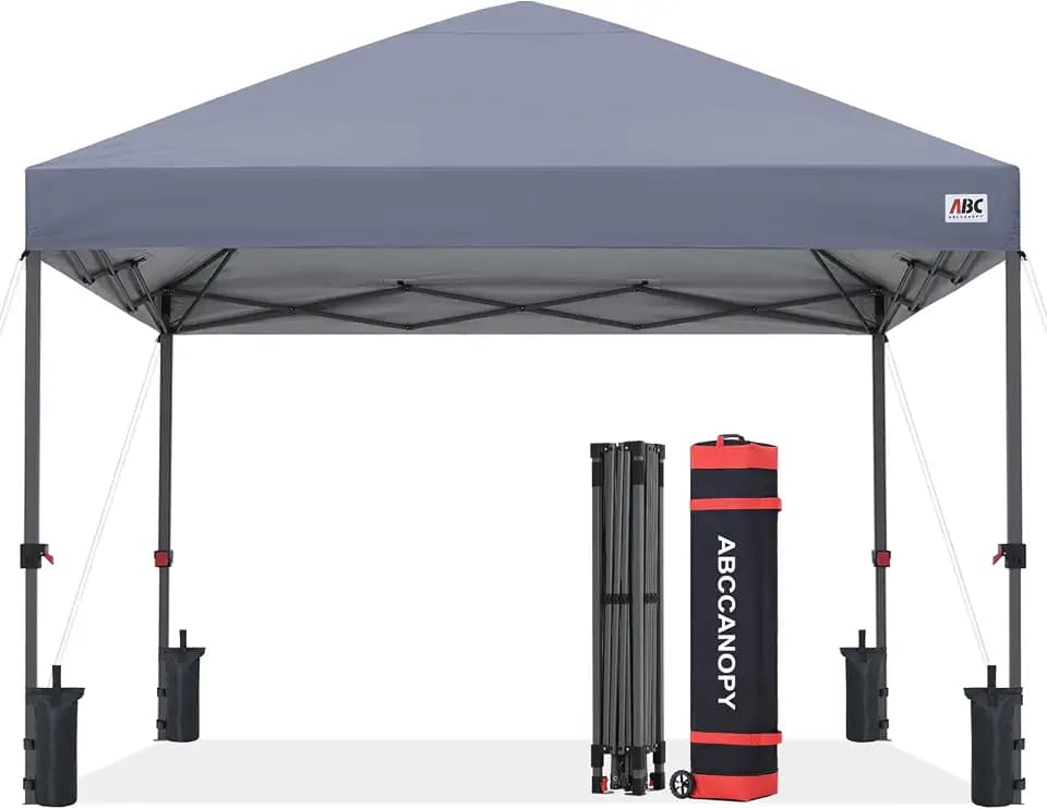 ABCCANOPY 10x10 Pop up Canopy Tent Instant Portable Shelter, Gray
