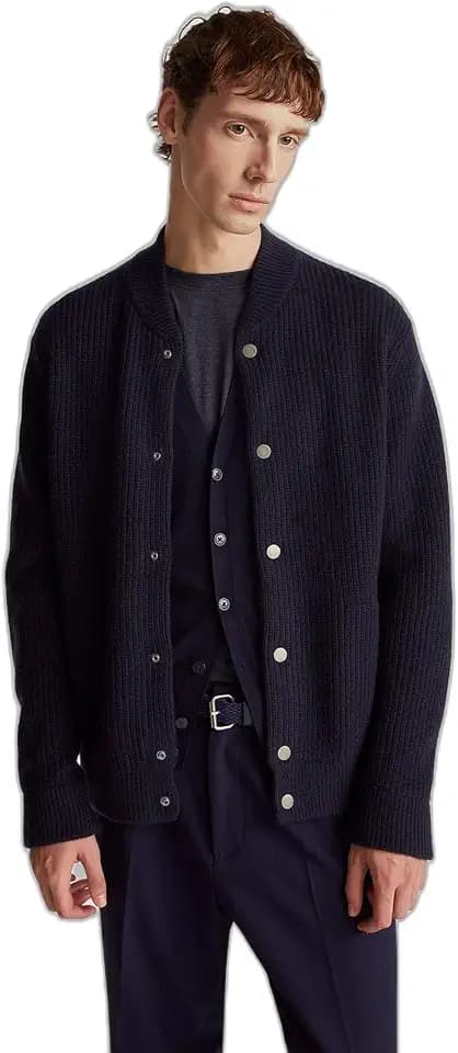 United Colors of Benetton Herren Cardigan M/L 18ayu5019 Strickjacke (1er Pack)
