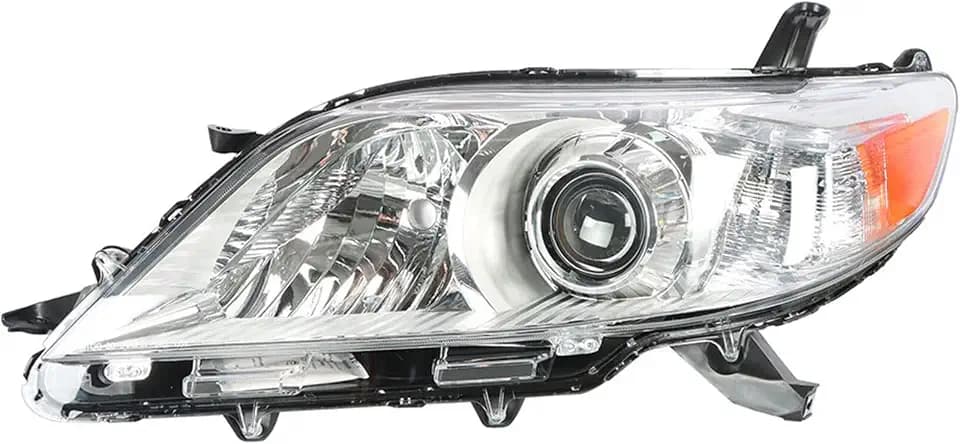 Silscvtt Headlight Front Head Lamps Replacement for Toyota Sienna 2011-2018 Halogen Projector Headlamps Left Side