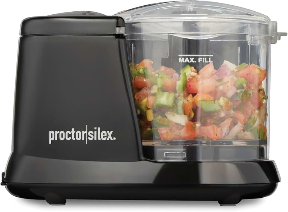Proctor Silex Durable Electric Vegetable Chopper & Mini Food Processor