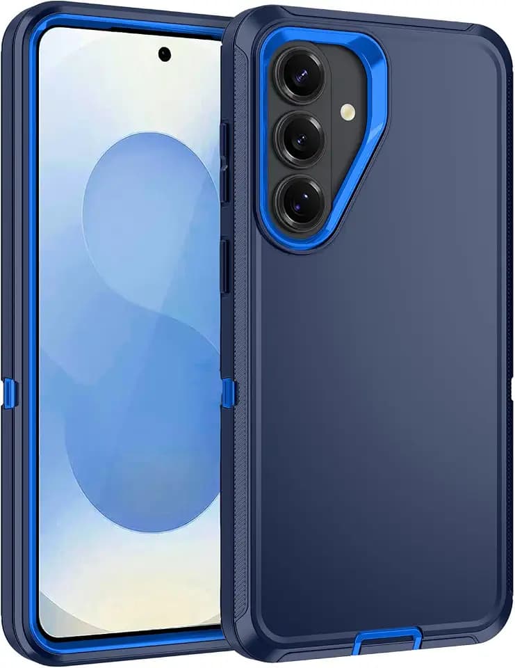 for Samsung Galaxy S26 Case [Shockproof] [3-Layer][Military-Grade] Full Body Protection Rugged Heavy Duty Cover Case for Galaxy S26 5G,Dark Blue